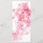 Fijne Waterverf Floral Wedding Menu (Achterkant)