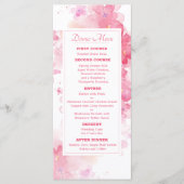 Fijne Waterverf Floral Wedding Menu (Voorkant)