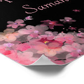 Fijne Waterverf Floral Wedding Poster (Hoek)