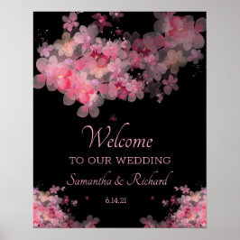 Fijne Waterverf Floral Wedding Poster