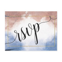 Fijne waterverf op golven rsvp-uitvinding