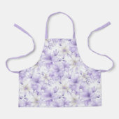 Fijne Waterverf Paarse Bloemen Schort (Voorkant)