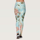 Fijne waterverf roos leggings (Achterkant)