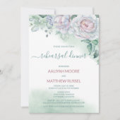 Fijne Waterverf Roos repetitie Kaart (Voorkant)