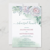 Fijne Waterverf Roos repetitie Kaart (Voorkant)