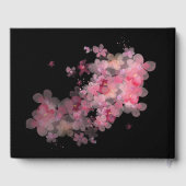 Fijne Waterverf Roze Floral Gastenboek (Achterkant)