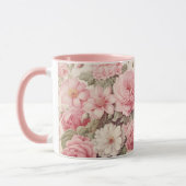 Fijne Waterverf Roze Rozen & Appelbloesems Mok (Links)