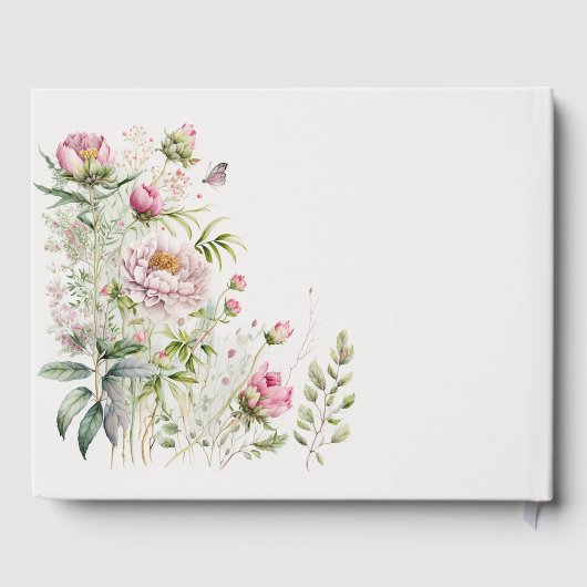 Fijne Waterverf Wilde Bloemen Gastboek Gastenboek (Achterkant)