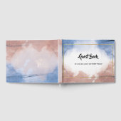 Fijne waterverf zinspeelt op golven gastenboek (Volledig)