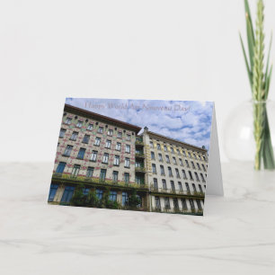 Fijne Wereld Kunst Nieuwe Dag! Hartelijk dank Bedankkaart