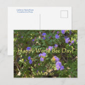 Fijne Wereldbijendag! Briefkaart (Voorkant / Achterkant)