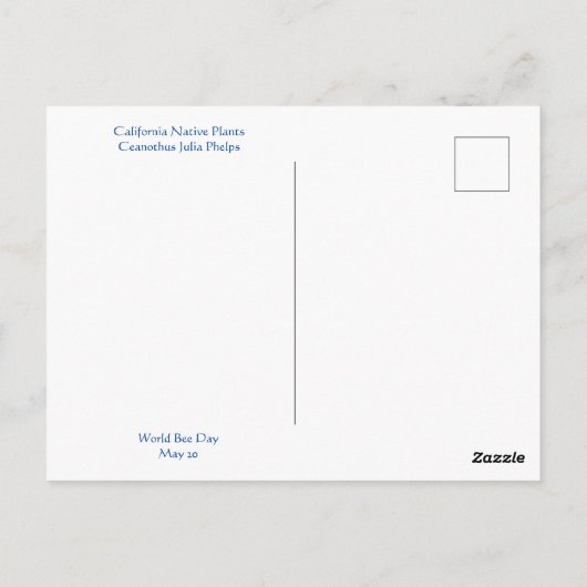 Fijne Wereldbijendag! Briefkaart (Achterkant)