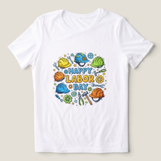 Fijne werkdag Tri-Blend shirt (Design voorkant)