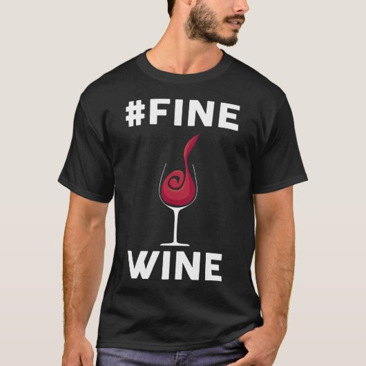 Fijne wijn gegoten schep t-shirt (Voorkant)