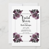 Fijne Wijn Roze Rozen Shabby Douche Kaart (Voorkant)