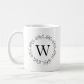 Fijne Wijnrankenkrans Monogram Koffiemok (Links)