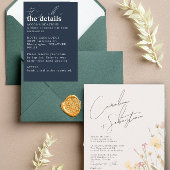 Fijne Wildbloemen Ivoor RSVP QR Code Bruiloft Kaart