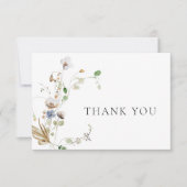 Fijne Wilde Bloem Bedankkaart (Voorkant)