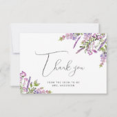 Fijne wilde bloem Hartelijk dank Bedankkaart (Voorkant)