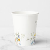 Fijne wilde bloem papieren bekers (Rechts)