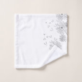 Fijne wind geblazen bloemen bad handdoek (Wasdoekje)