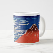 Fijne wind, heldere ochtend (rode Fuji) Grote Koffiekop (Voorkant rechts)