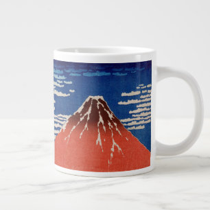 Fijne wind, heldere ochtend (rode Fuji) Grote Koffiekop
