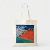 Fijne wind, heldere ochtend (rode Fuji) Tote Bag (Voorkant)