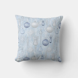 Fijne Winterblauwe Ornament Engel Design Kussen
