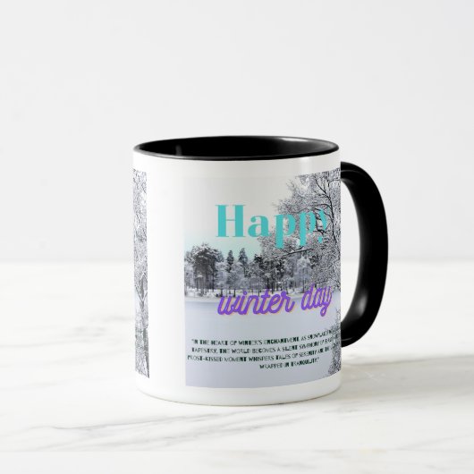 Fijne winterdag mok (Voorkant rechts)