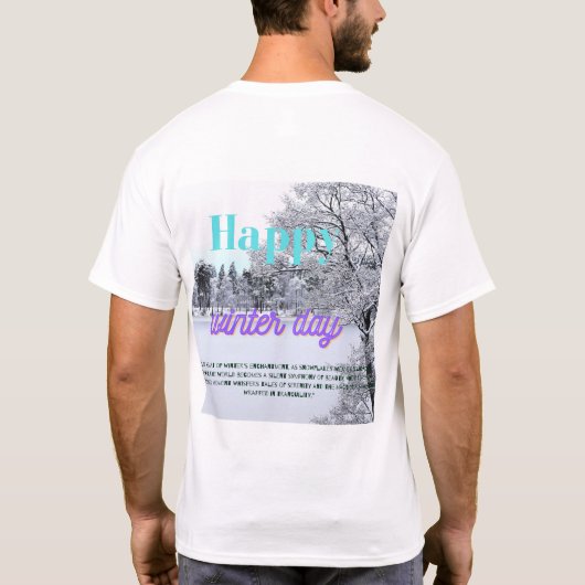 Fijne winterdag t-shirt (Achterkant)