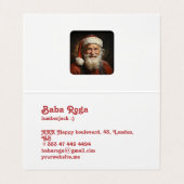 Fijne winterse feestdagen visitekaartje (Binnenkant ongevouwen)