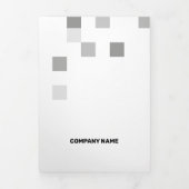 Fijne witte hedendaagse transparantie drieluik kaart (Cover)