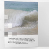 Fijne witte hedendaagse transparantie drieluik kaart (Binnenzijde eerst)