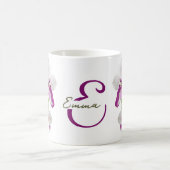 Fijne witte orchideeënbloemen  koffiemok (Center)