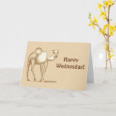 Fijne woensdag! Camel Wenskaart Kaart (Gele Bloem)