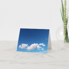 Fijne wolken bedankkaart