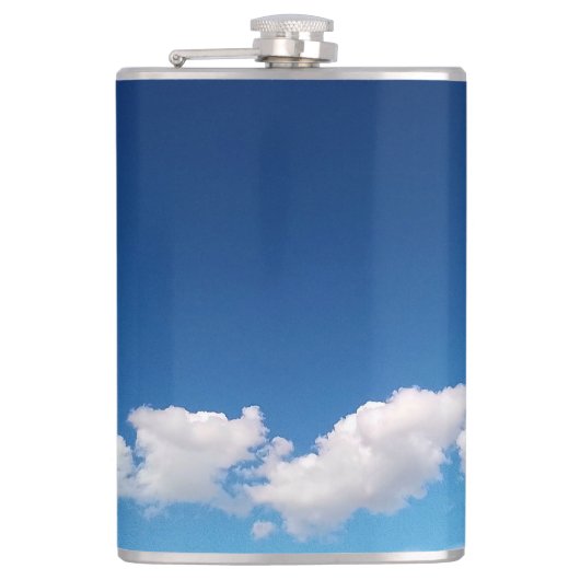 Fijne wolken heupfles (Voorkant)