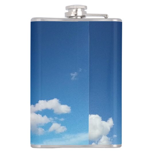 Fijne wolken heupfles (Achterkant)