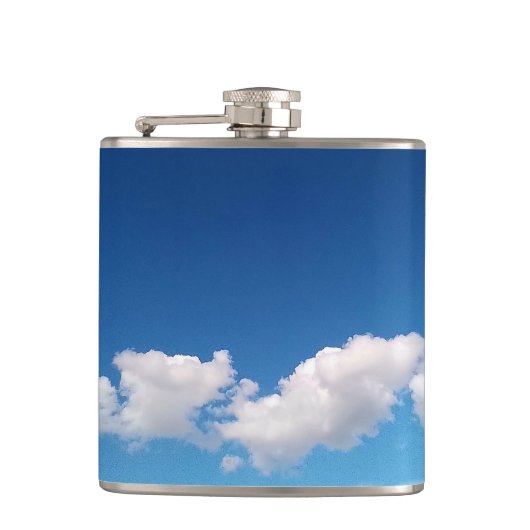 Fijne wolken heupfles (Voorkant)