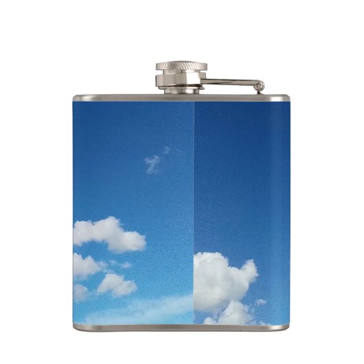 Fijne wolken heupfles (Achterkant)