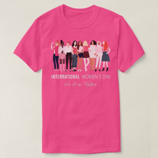 Fijne Womens Dag 8 maart 2023 Internationale Vrouw T-shirt (Design voorkant)