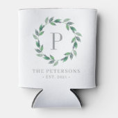 Fijne Wreath Persoonlijke Monogram Koelbox Blikjeskoeler (Voorkant)