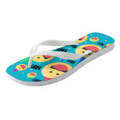 Fijne YAY Emojis in de contactdozen van de Partij  Teenslippers (Schuin)