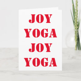 Fijne yoga! feestdagen kaart