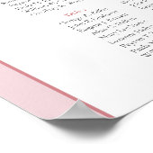 Fijne zacht roze pioenrozen pampas boho arch poster (Hoek)