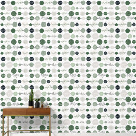 fijne zand- en groene abstracte patroon behang