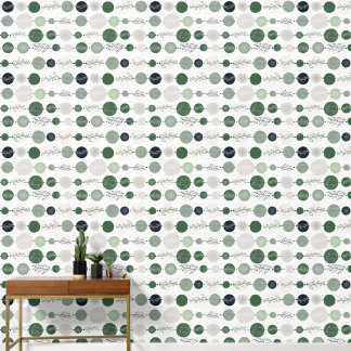 fijne zand- en groene abstracte patroon behang