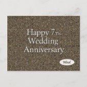 Fijne zevende. Jubileum wol Briefkaart (Voorkant)