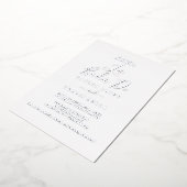 Fijne zilverfolie | La Boda De Wedding Folie Uitnodiging (Gedraaid)